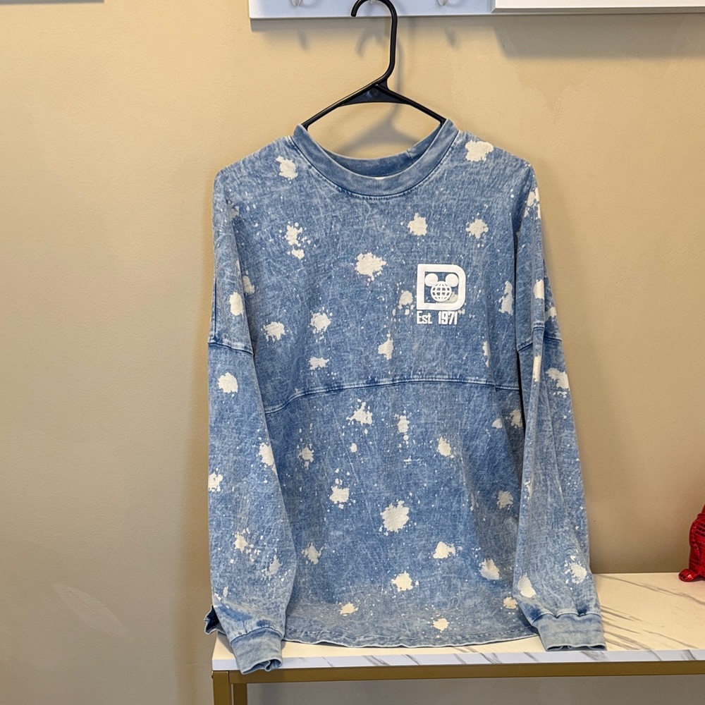 Disney Blue and White Long Sleeve Tee spirit jersey size small